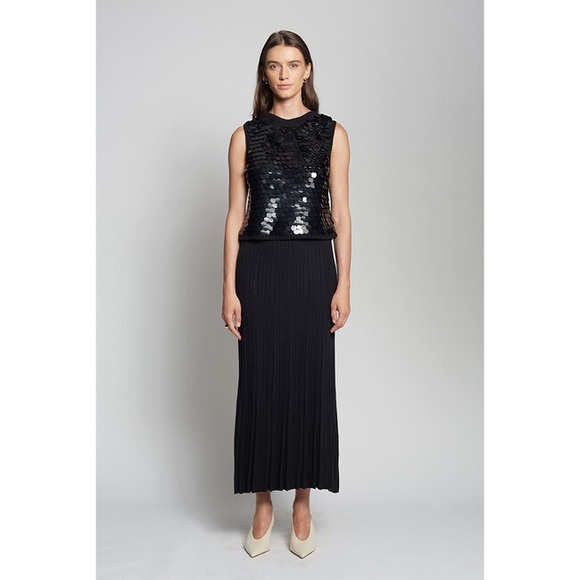 Marc Jacob Black sequin Sheer back top - Picture 1 of 14